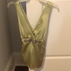 Alice & Trixie Embellished Silk Sleeveless Top Size S